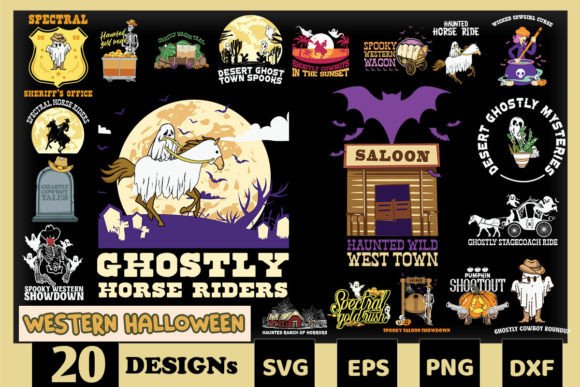 Download Western Halloween Bundle SVG 20 Designs - Design Collection