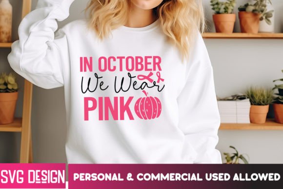 Download In October We Wear Pink SVG Design - Design Collection